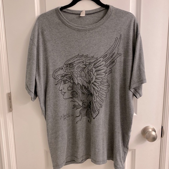 XL alternative brand gray soft t shirt Mando Rascon Fifth Estate Tattoo from Az - Picture 1 of 2
